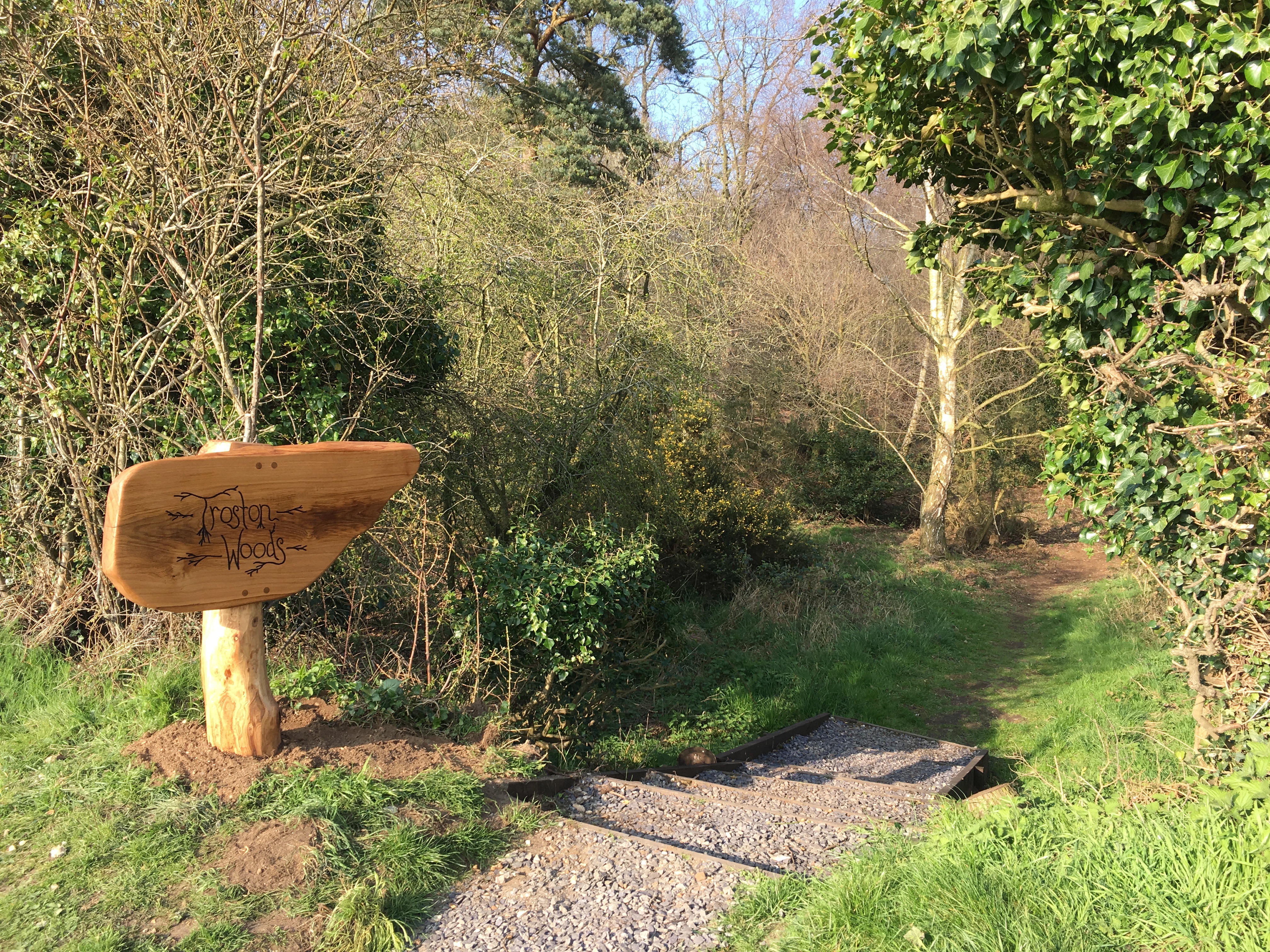Troston Wood Sign